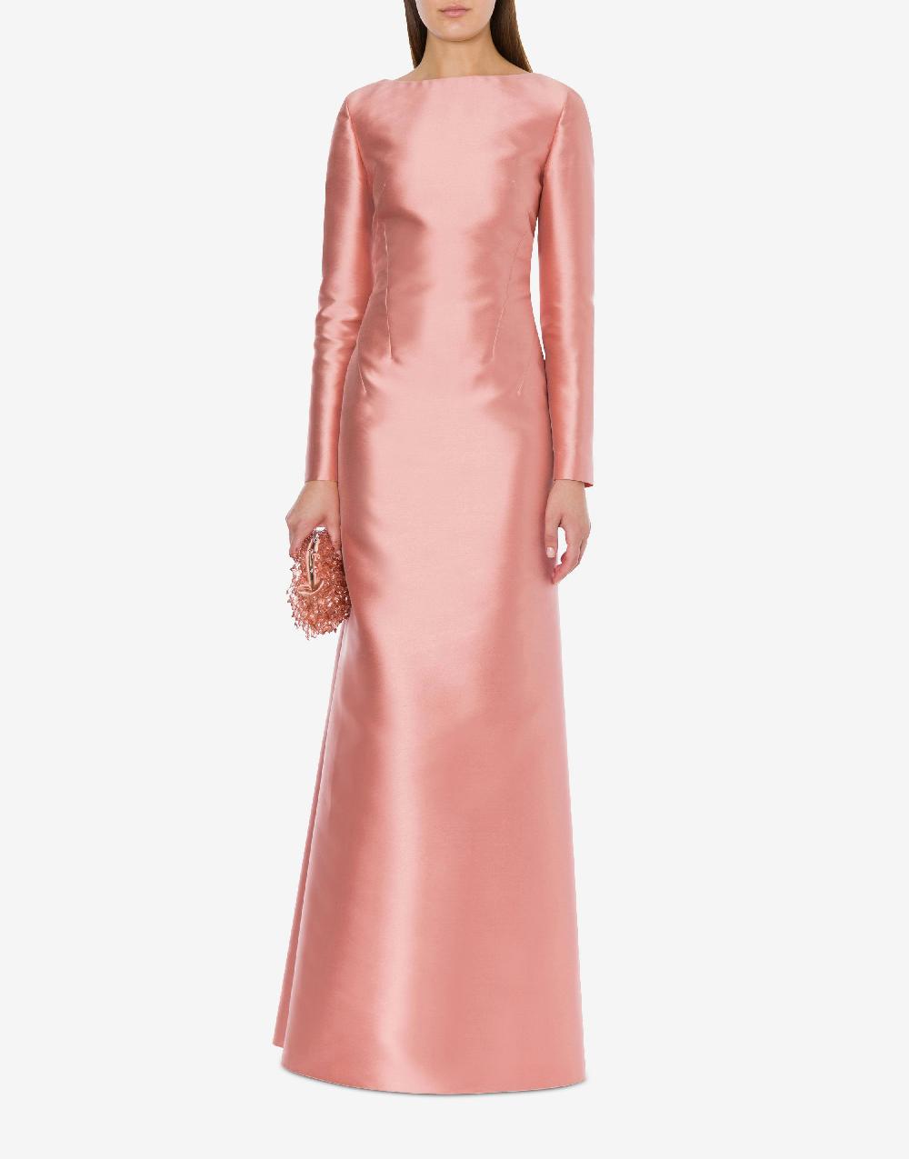Alberta Ferretti Abito lungo in mikado Cocktail Offerta San Valentino