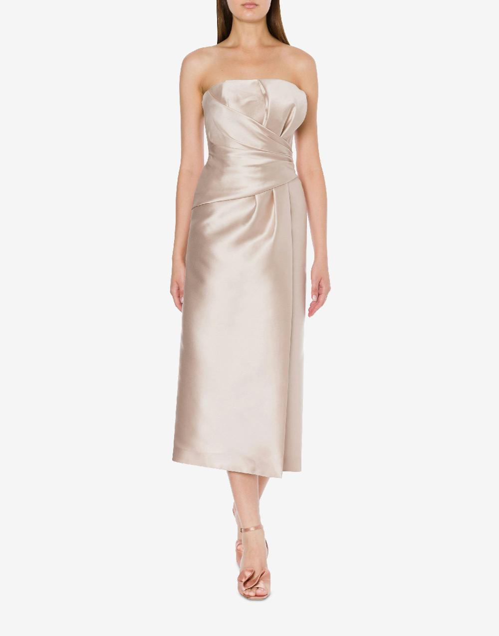 Alberta Ferretti Abito longuette in mikado Cocktail Offerta Anniversario