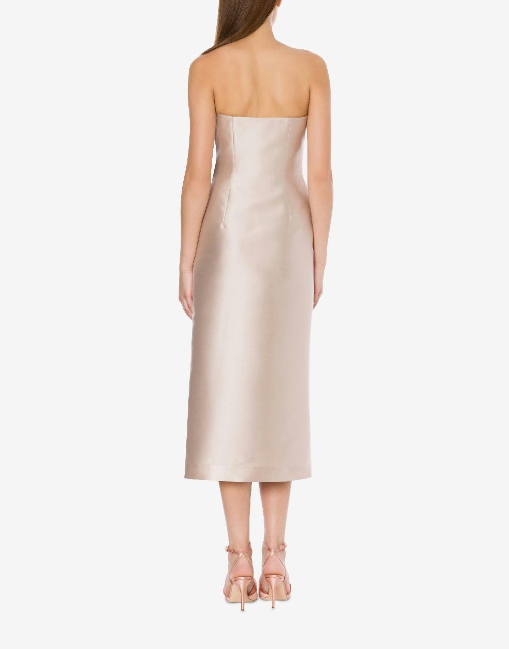 Alberta Ferretti Abito longuette in mikado Cocktail Offerta Anniversario