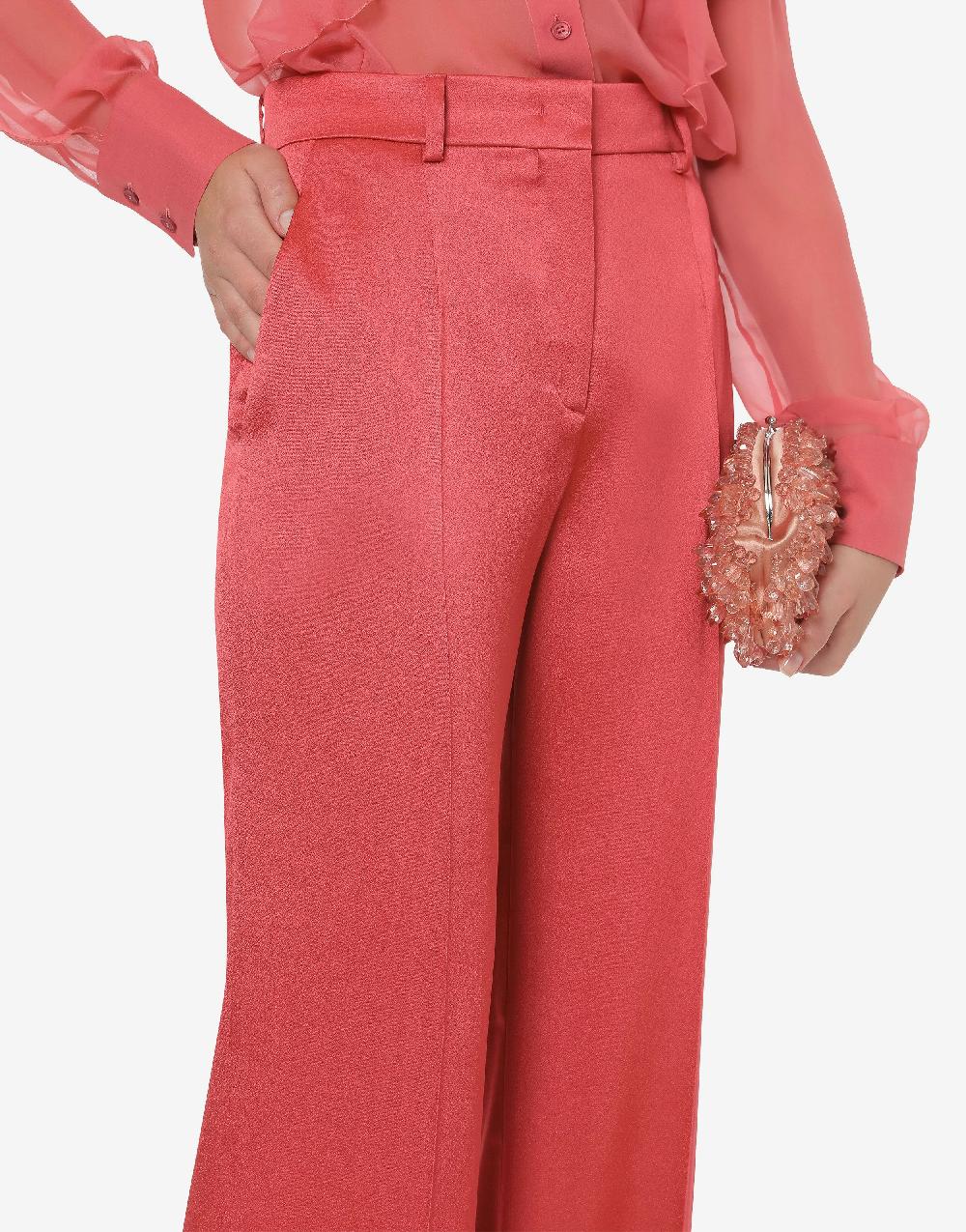 Alberta Ferretti Pantalone in raso Cocktail Vendita calda