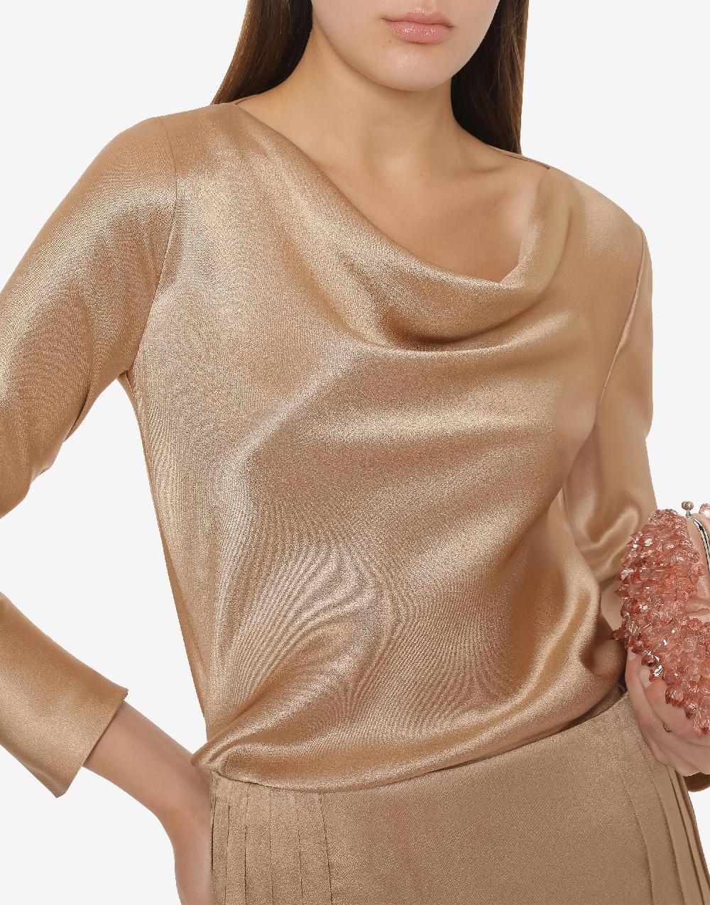 Alberta Ferretti Blusa in raso Cocktail Offerta migliore