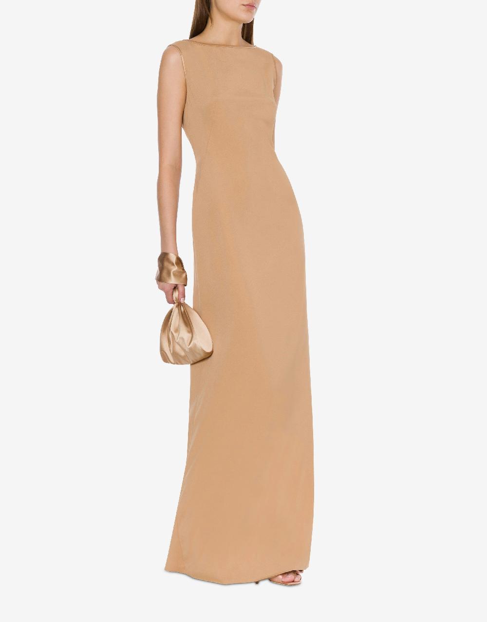 Alberta Ferretti Abito lungo in enver satin Grandi sconti