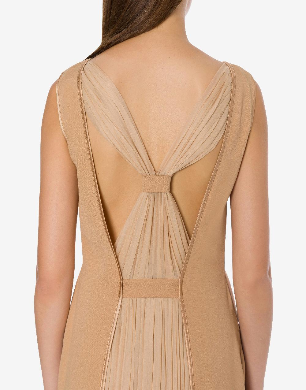Alberta Ferretti Abito lungo in enver satin Grandi sconti