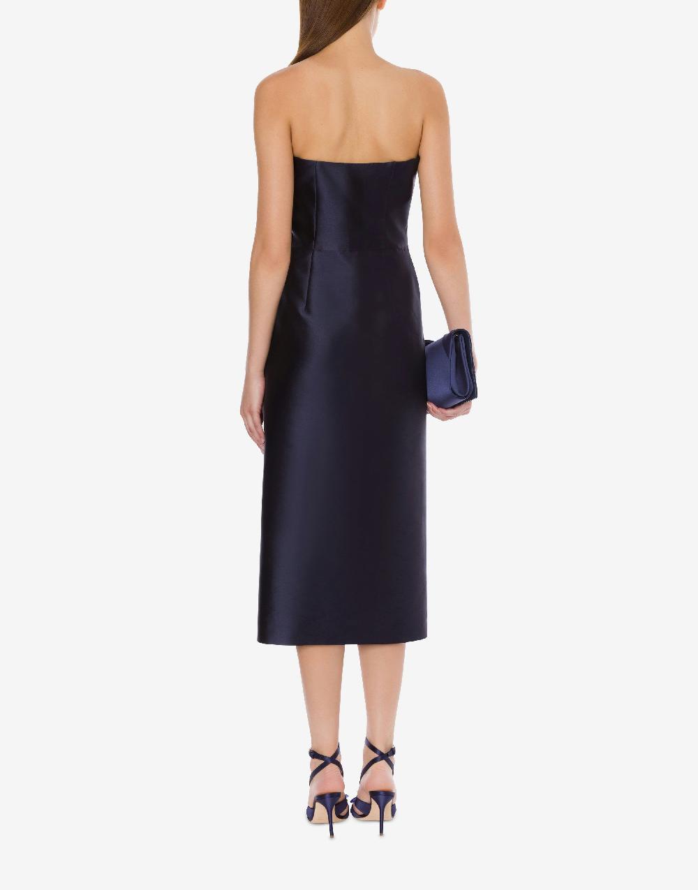 Alberta Ferretti Abito longuette in mikado Cocktail Enormi risparmi