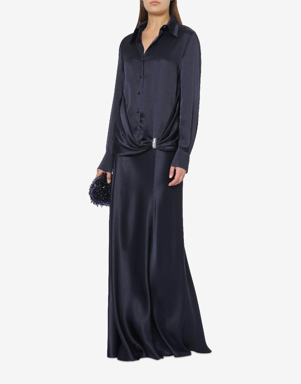 Alberta Ferretti Gonna lunga in raso Sconti VIP