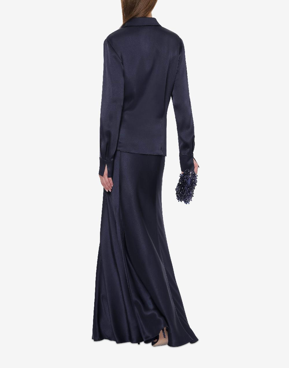 Alberta Ferretti Gonna lunga in raso Sconti VIP
