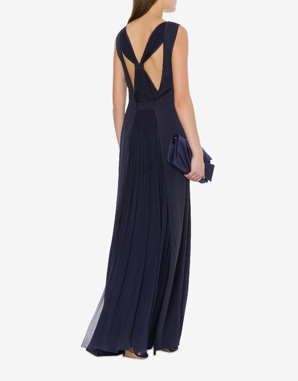 Alberta Ferretti Abito lungo in enver satin Prezzo basso