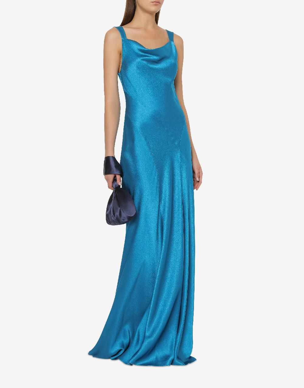 Alberta Ferretti Abito in raso con cut-out Cocktail Offerta settimanale