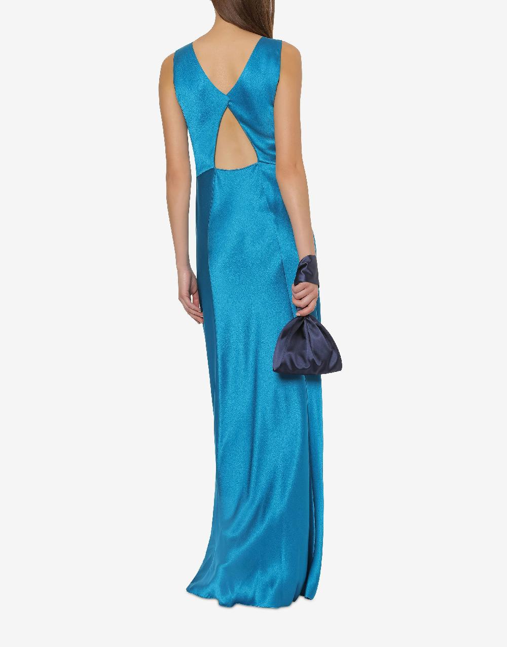 Alberta Ferretti Abito in raso con cut-out Cocktail Offerta settimanale