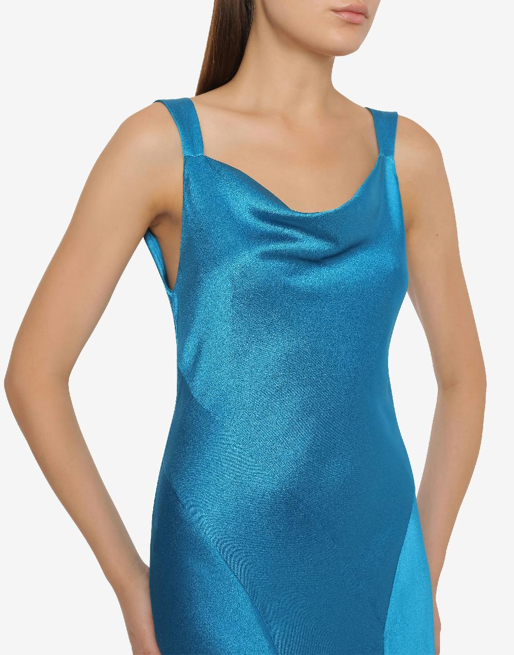 Alberta Ferretti Abito in raso con cut-out Cocktail Offerta settimanale