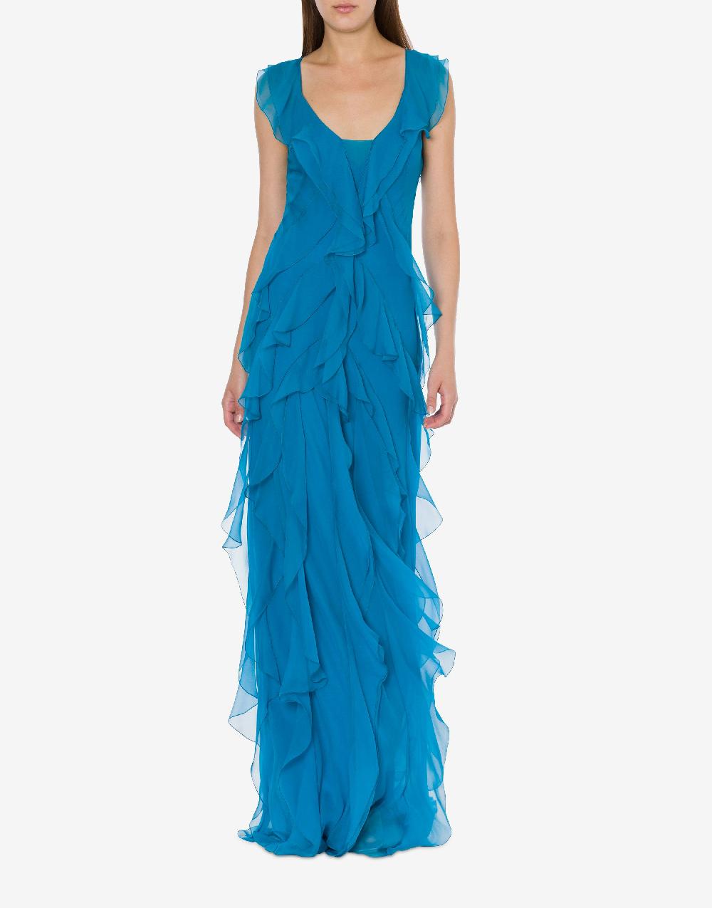 Alberta Ferretti Abito in chiffon organico Cocktail Rilascio limitato