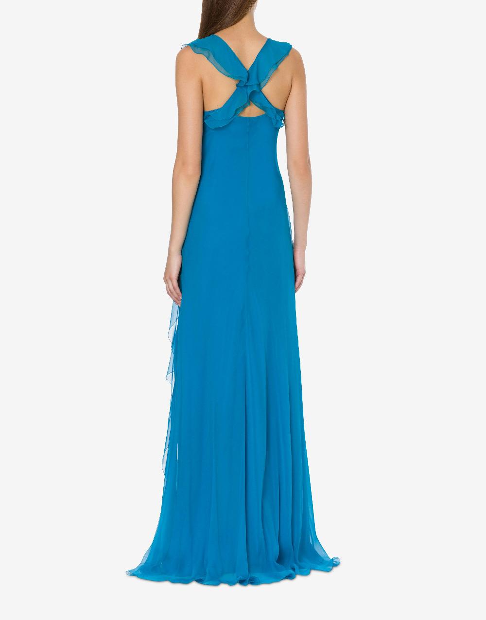 Alberta Ferretti Abito in chiffon organico Cocktail Rilascio limitato