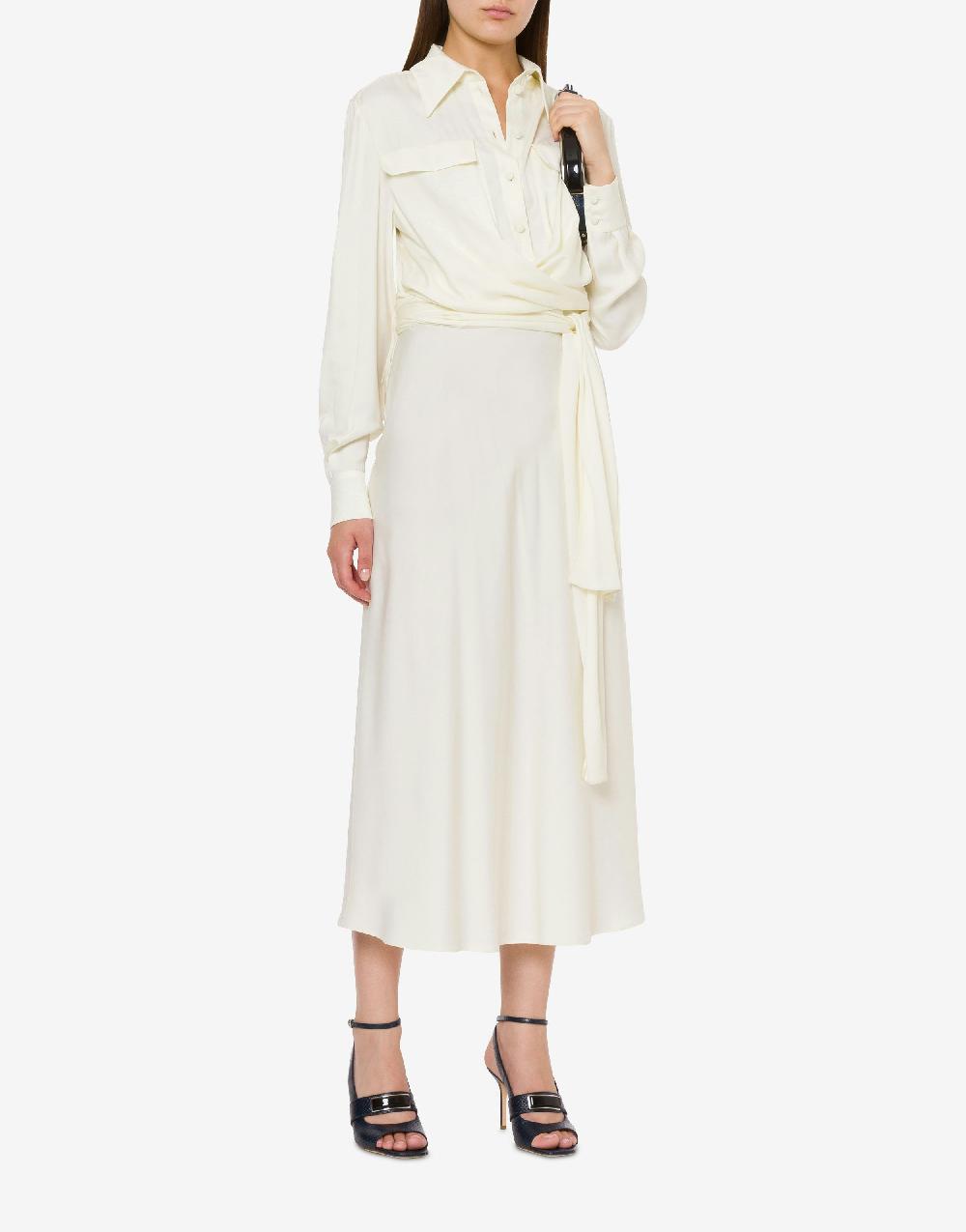 Alberta Ferretti Abito in misto viscosa fluido Fino al 50% di sconto