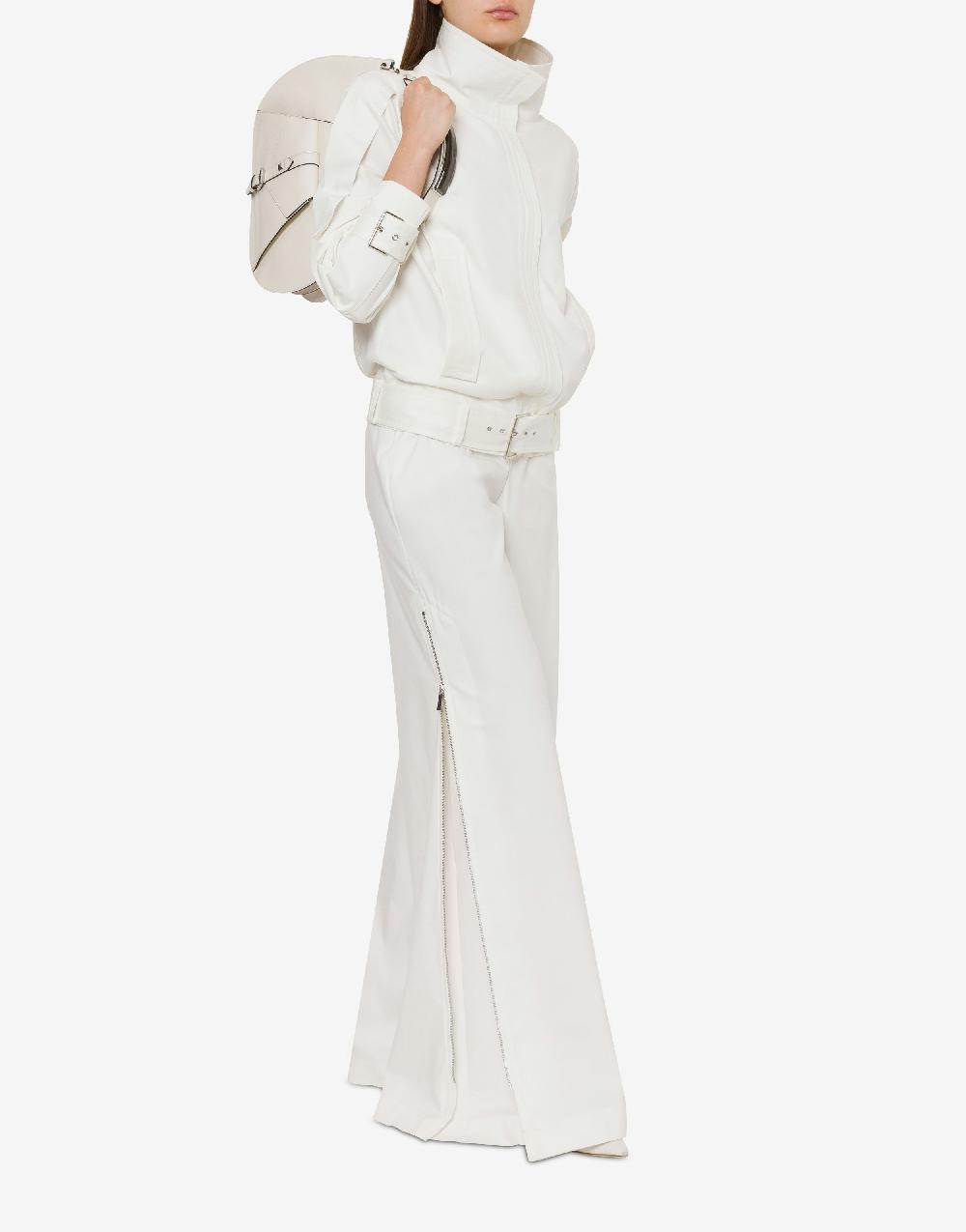 Alberta Ferretti Pantalone oversize in tela di cotone stretch Fino al 65% di sconto