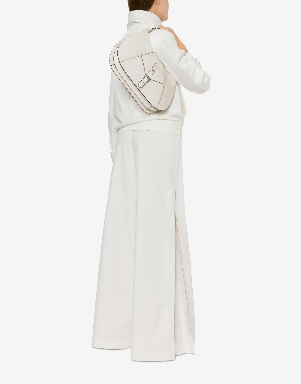 Alberta Ferretti Pantalone oversize in tela di cotone stretch Fino al 65% di sconto
