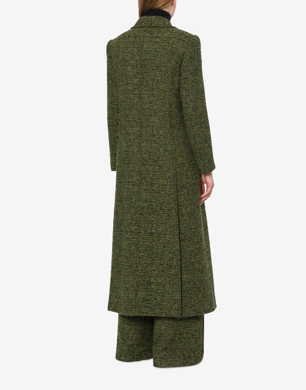 Alberta Ferretti Cappotto doppiopetto in tweed bottonato Black Friday Prezzi