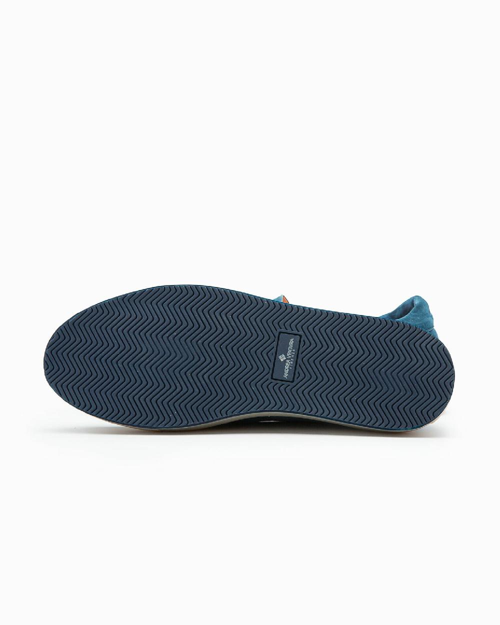 Andrea ventura Casual sneaker PF Ponza in suede bois blue Sconto di tempo limitato