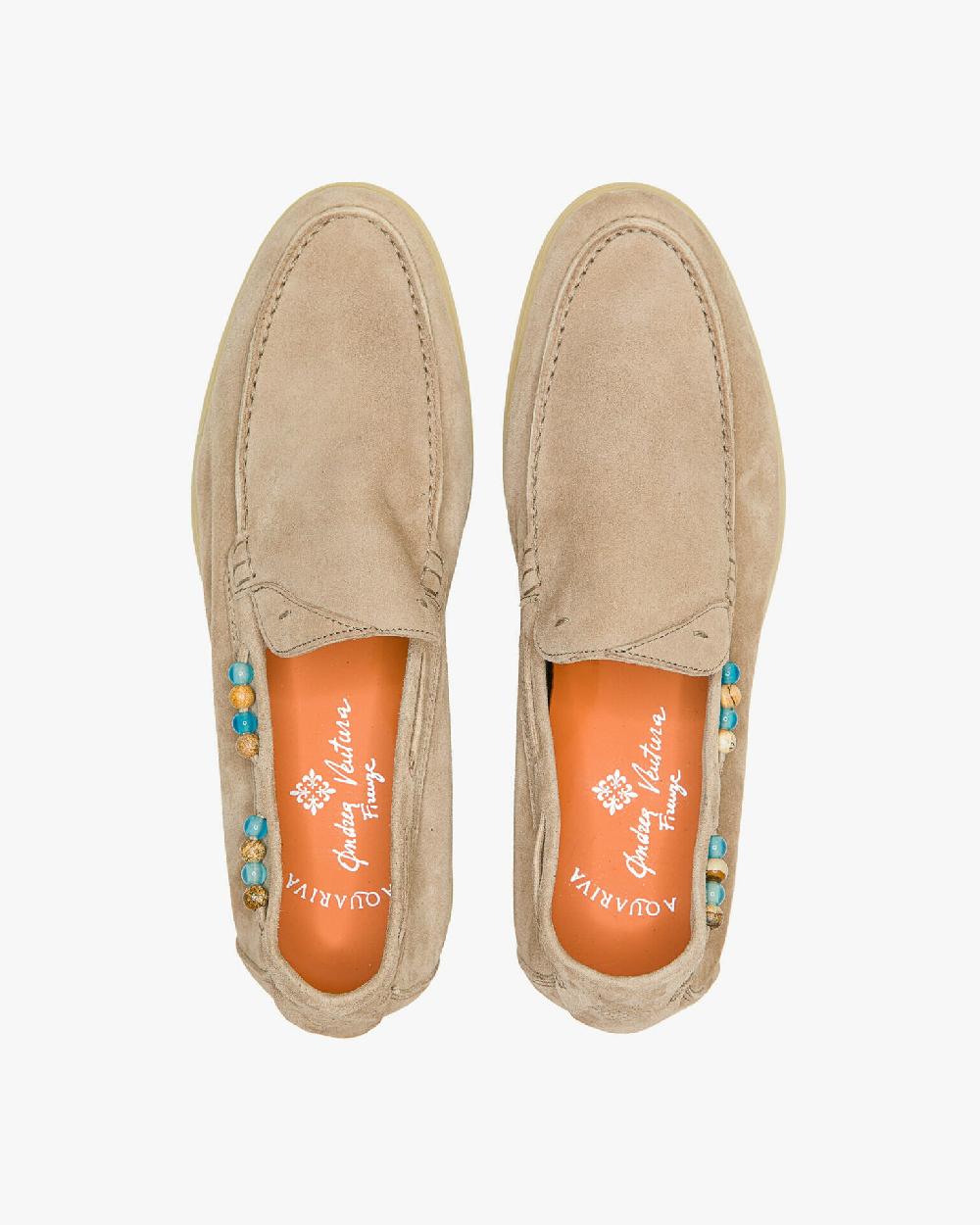 Andrea ventura MOCASSINO AQUARIVA PERLA2 IN SUEDE PARK AVENUE Negozio online di fabbrica