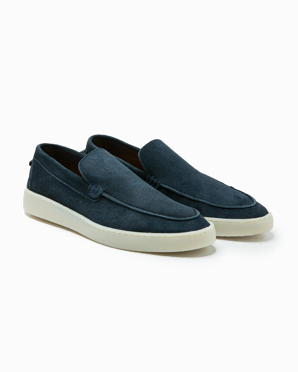 Andrea ventura MOCASSINO ST BARTH LS IN SUEDE ECLIPSE BLUE Flash Sale