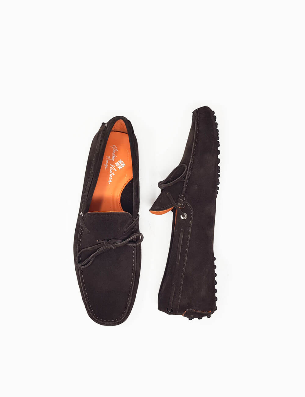 Andrea ventura Mocassino Guida FIOCCO in castorino IDRO color ebano Shopping online