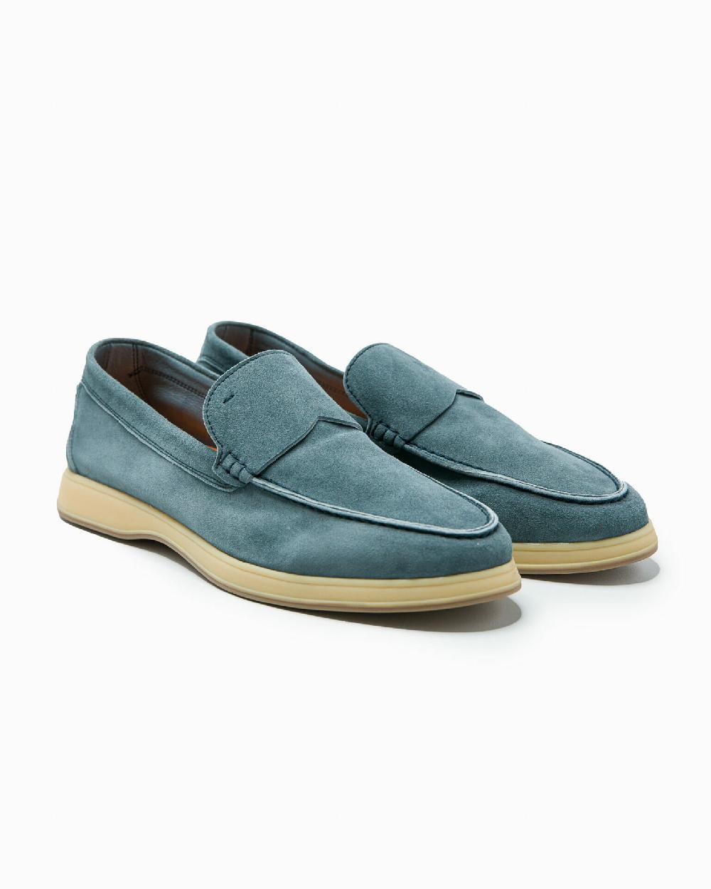 Andrea ventura MOCASSINO DONNA AQUARIVA-D 90 IN SUEDE BOY GREY BLUE Offerta San Valentino