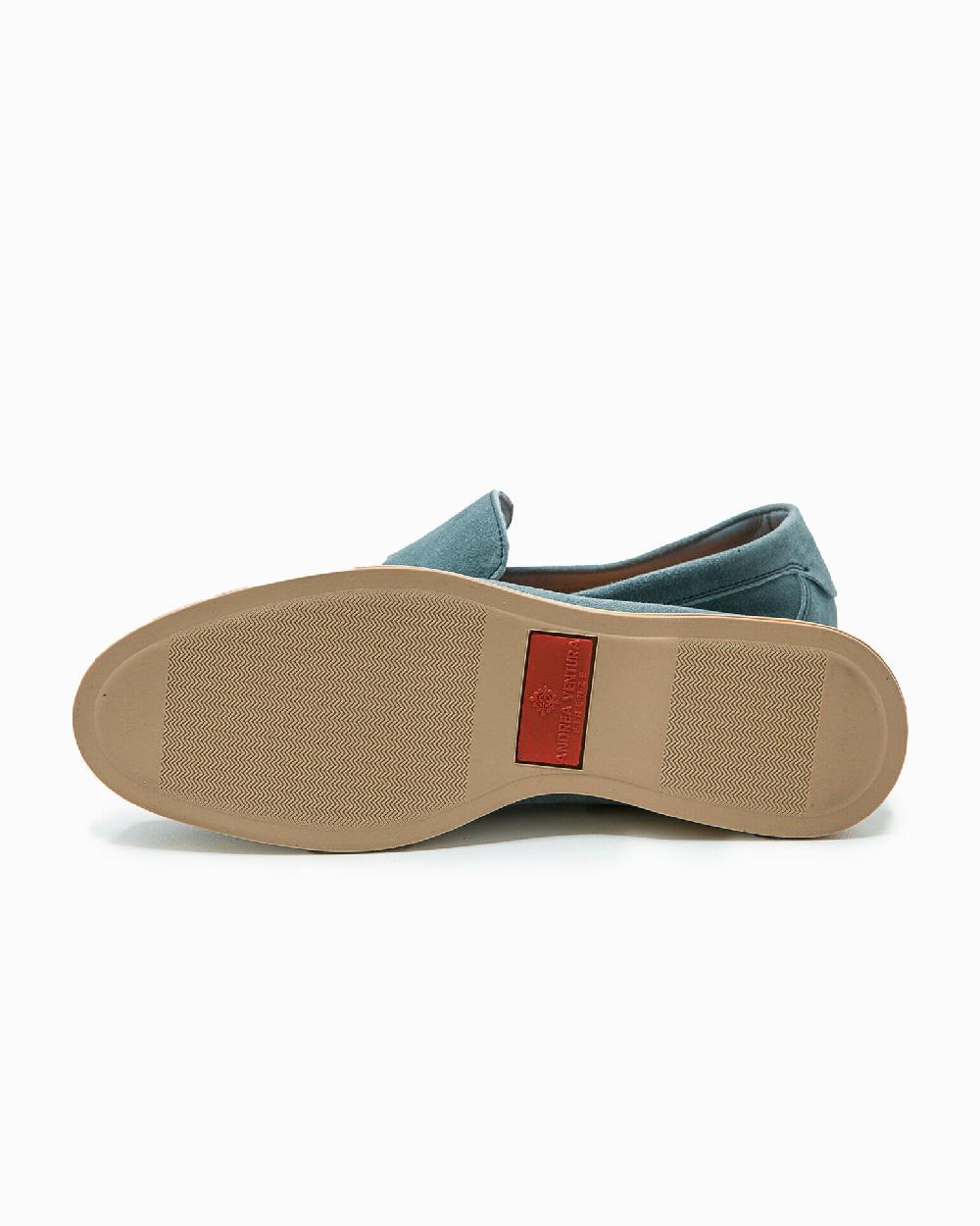 Andrea ventura MOCASSINO DONNA AQUARIVA-D 90 IN SUEDE BOY GREY BLUE Offerta San Valentino