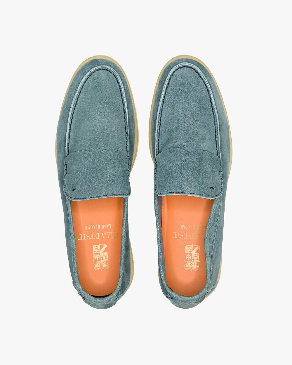 Andrea ventura MOCASSINO DONNA AQUARIVA-D 90 IN SUEDE BOY GREY BLUE Offerta San Valentino
