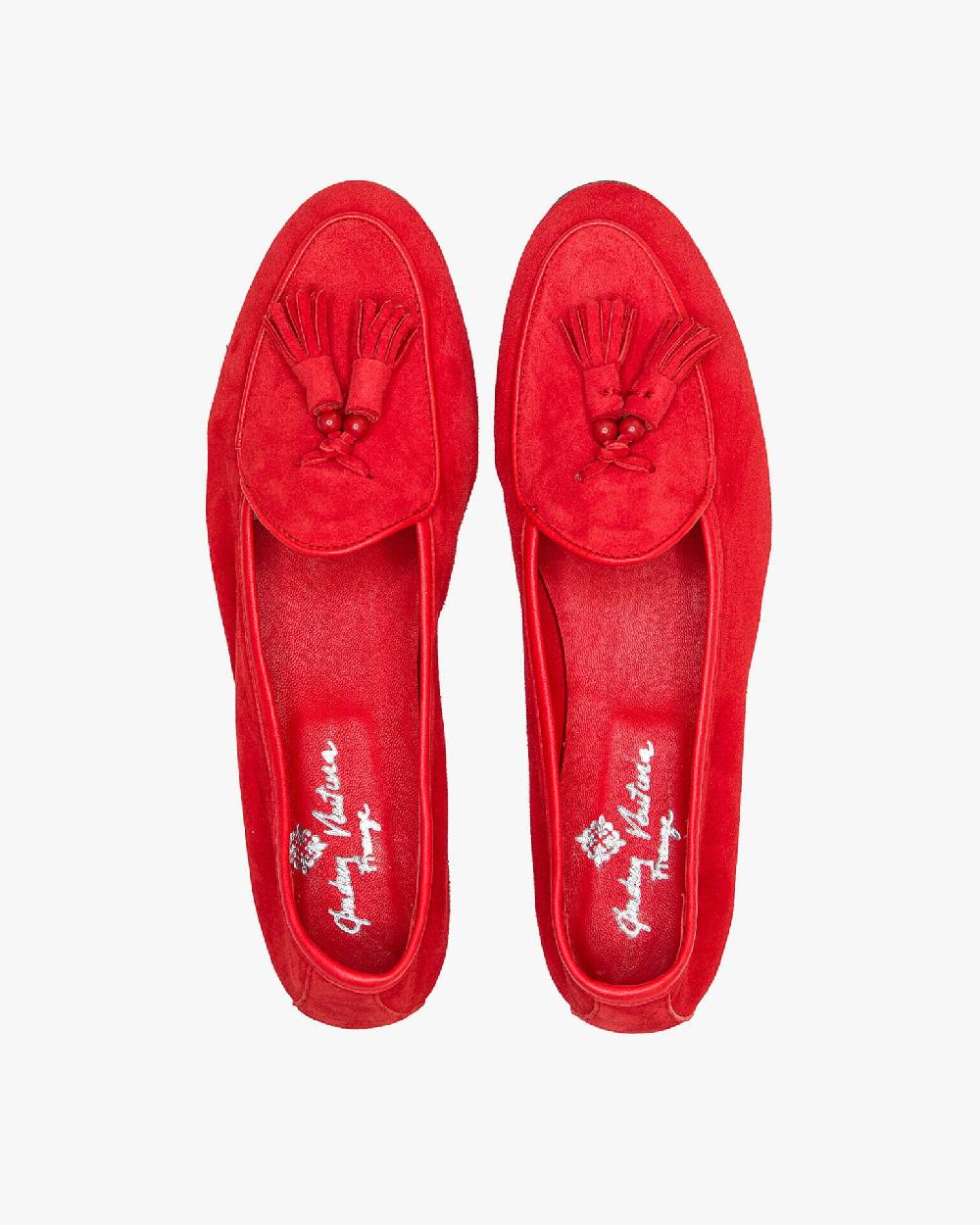 Andrea ventura MOCASSINO DONNA BELGIAN-D NP-CR IN SUEDE ROSSO KUBRICK Offerta migliore