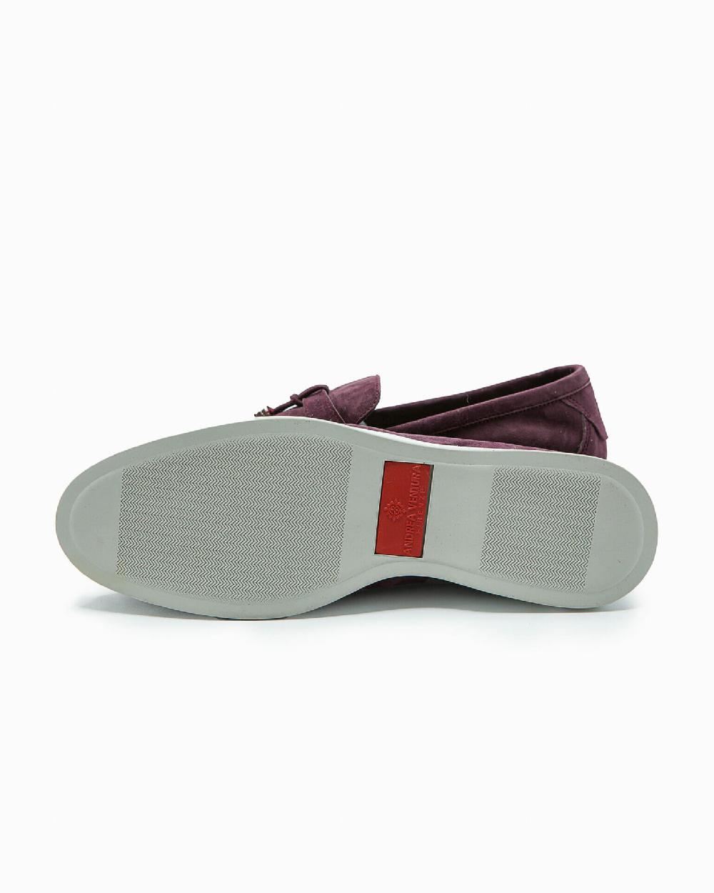 Andrea ventura Mocassino senza lacci con charms color argento Aq-D BEACH-CHARMS1 in suede color mattone Offerta temporanea