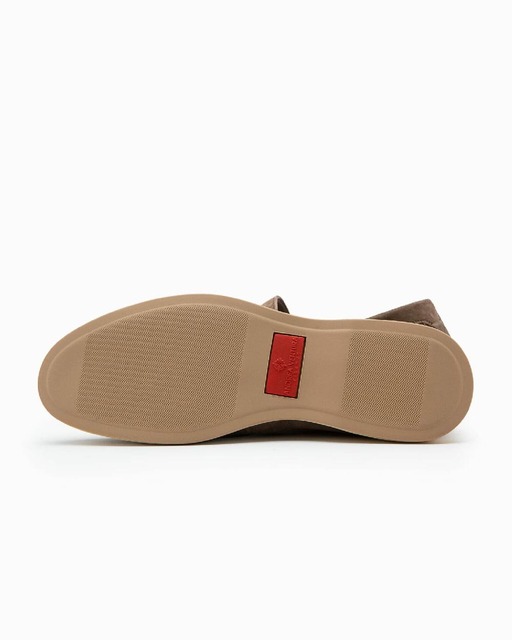 Andrea ventura Mocassino senza lacci con charms color argento Aq-D BEACH-CHARMS1 in suede color park avenue Lightning offer